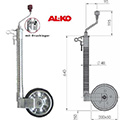 AL-KO Stützrad mit Durchrutschsicherung